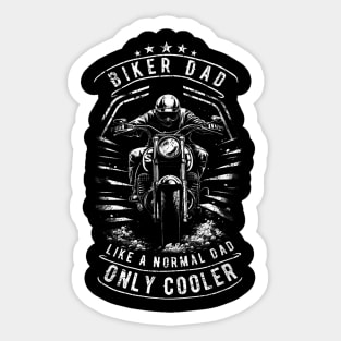 Biker Dad Motorcycle Father'S Day  For Fathers Sticker